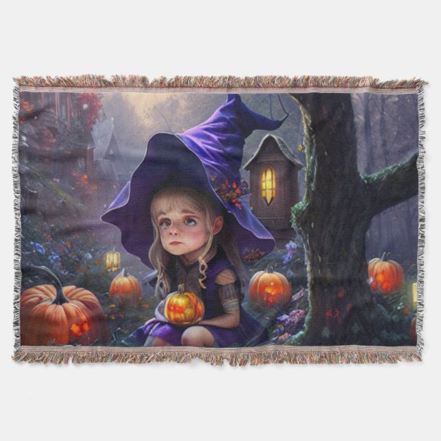 pumpkin/whimsical/Halloween/cartoon Throw Blanket (Front)
