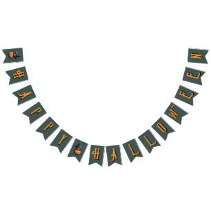 pumpkin witch bunting