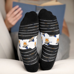 Pumpkin Witch Dog Socks