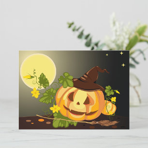 Pumpkin Witch Invitations
