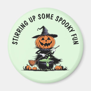 Pumpkin Witch Magnet