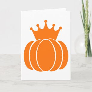 Pumpkin with Crown Card