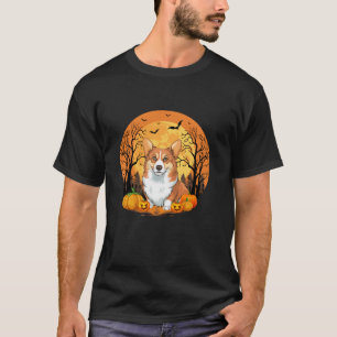 Pumpkin With Funny Halloween Costume Corgi Dog Lov T-Shirt