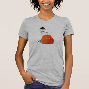 Pumpkin with Lamp Post T-Shirt