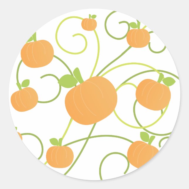 Pumpkin Works Classic Round Sticker (Front)
