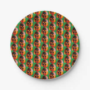 Pumpkinhead Self Portrait Paper Plate
