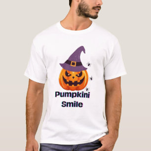 Pumpkini Smile Halloween T-Shirt Spooky Pumpkin
