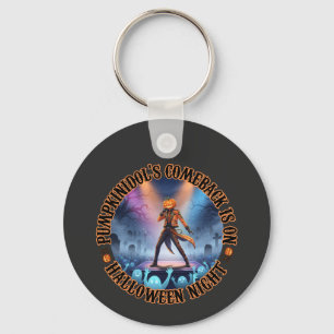 Pumpkinidol Halloween Concert Ghost Fans Spooky Key Ring
