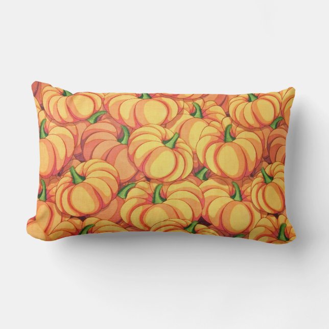 Pumpkins Accent Pillow (Front)