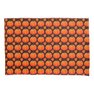 Pumpkins and Autumn Leaves Pillowcase