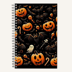 Pumpkins and bats notebook