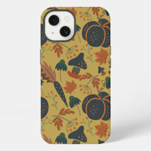 Pumpkins and carrots seamless pattern iPhone 13 case