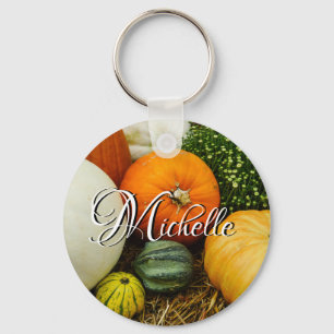 Pumpkins And Gourds Keychain