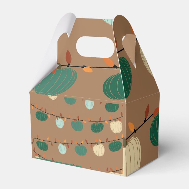 Pumpkins and Lights Favour Box (Front Side)