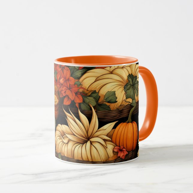 Pumpkins and More, Autumn, Mug (Front Right)