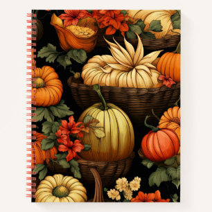 Pumpkins and More, Autumn, Notebook