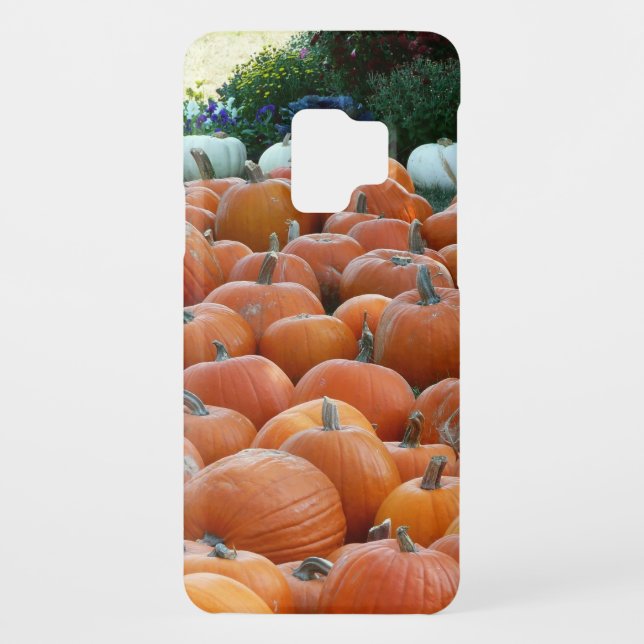 Pumpkins and Mums Autumn Harvest Photography Case-Mate Samsung Galaxy Case (Back)