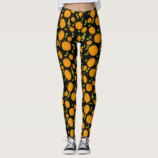 Pumpkins and Music Notes Leggings