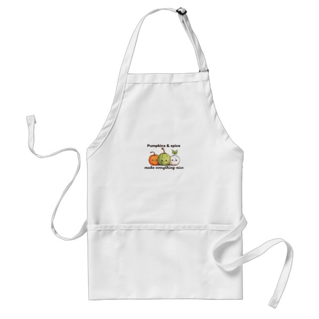Pumpkins And Spice Make Everything Nice Standard Apron (Front)