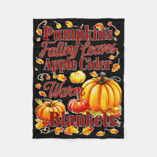 Pumpkins Apple Cider Warm Blankets Leaves Fall Hal