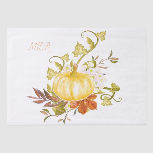 Pumpkins are adorable tissue paper (Front)