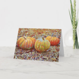Pumpkins Art Note Card