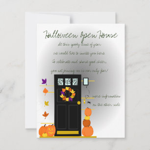 Pumpkins at the Door Invitation