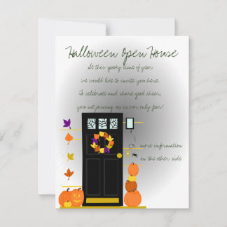 Pumpkins at the Door Invitation