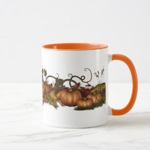 Pumpkins & Autumn Leaves Mug