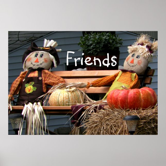 Pumpkins Autumn Picture Friends Poster (Front)