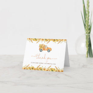 Pumpkins Baby Shower Thank You Card