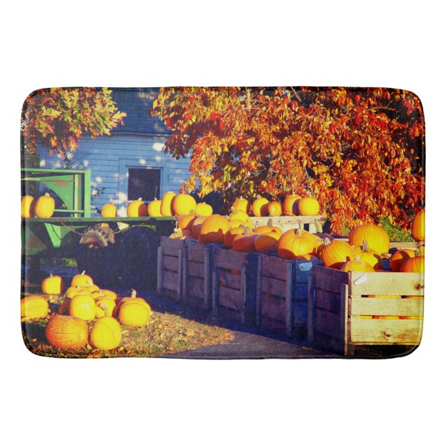 Pumpkins Bath Mat (Front)
