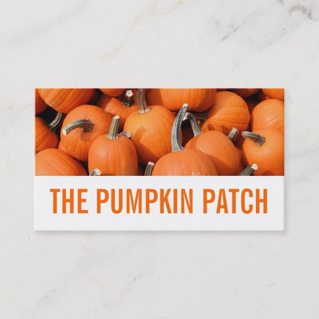 Pumpkins Business Card (Front)