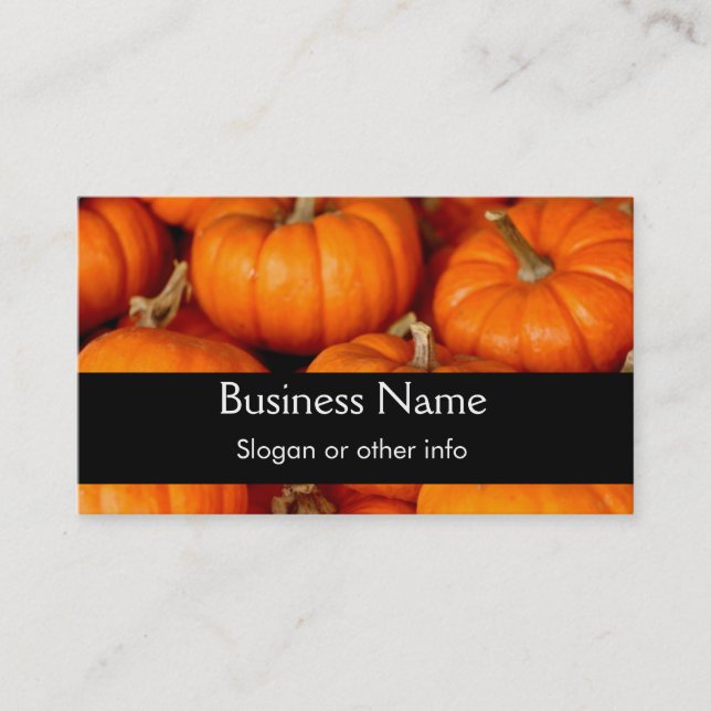 Pumpkins Business Card (Front)