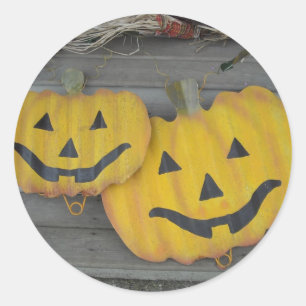 Pumpkins Classic Round Sticker
