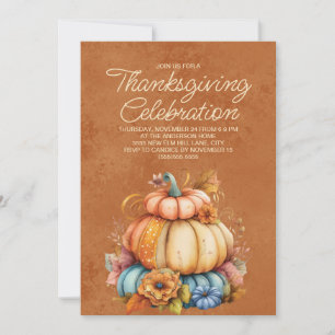 Pumpkins Cosy Rustic Boho Thanksgiving