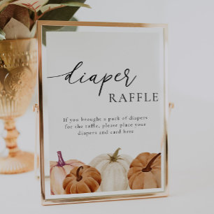 Pumpkins Diaper Raffle Sign
