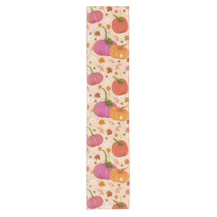  Pumpkins Fall Leaves Short Table Runner