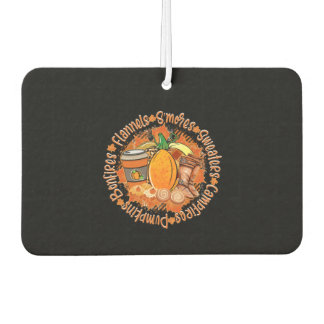 Pumpkins Flannels Car Air Freshener