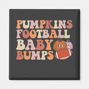 Pumpkins Football Baby Bumps Pregnancy Mum Magnet