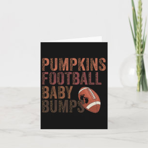 Pumpkins Footbyll Byby Fall Hello Autumn Fun  Card