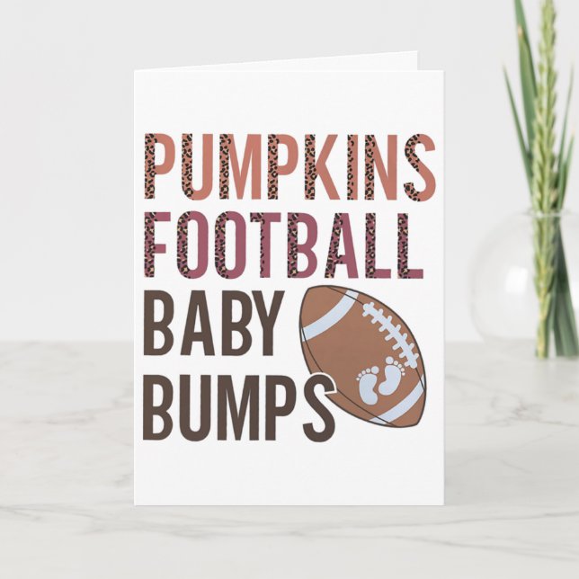 Pumpkins Footll  Card (Front)