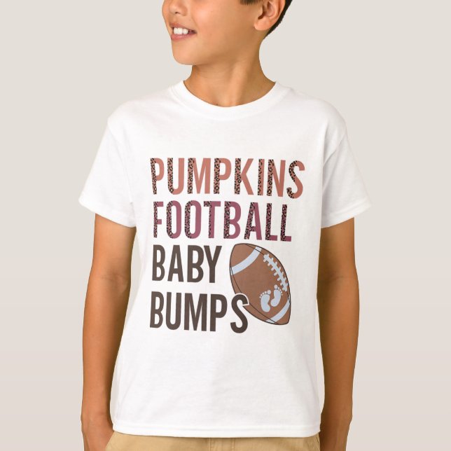 Pumpkins Footll  T-Shirt (Front)