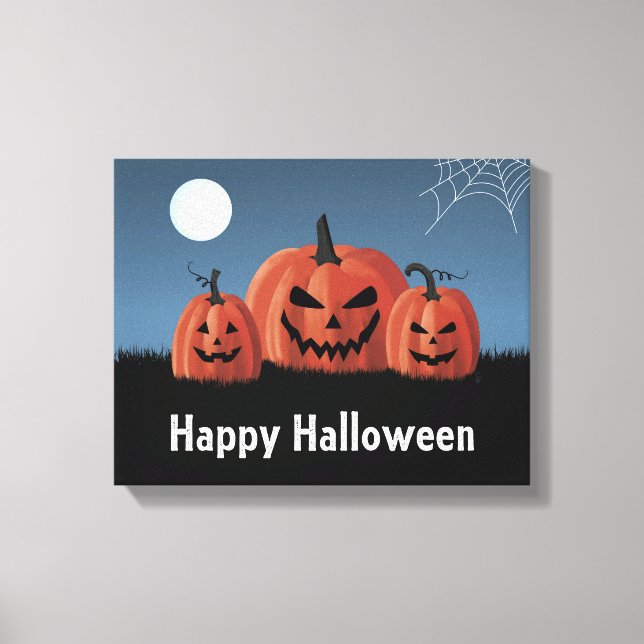Pumpkins Halloween Canvas Print (Front)