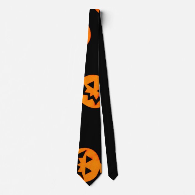 Pumpkins Halloween Neck Tie (Front)