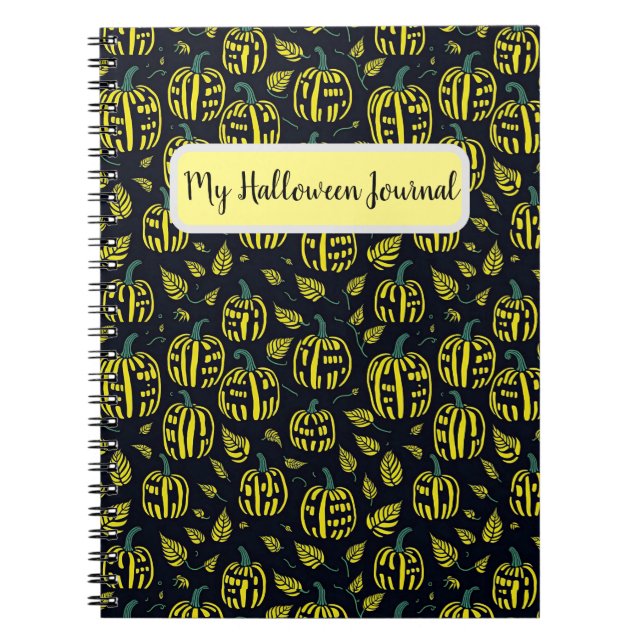 Pumpkins Halloween  Notebook (Front)