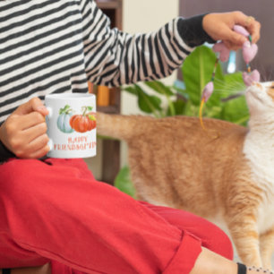 Pumpkins Happy Friendsgiving burnt orange fall Coffee Mug