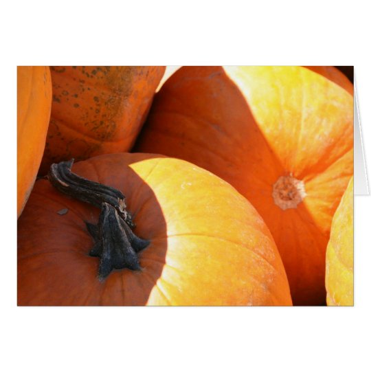 Pumpkins In Fall Card