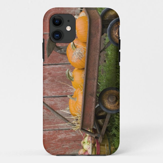 Pumpkins in old wagon Case-Mate iPhone case (Back)