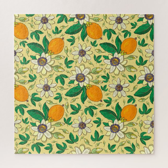 Pumpkins & Leaves: Autumn Harvest Jigsaw Puzzle (Vertical)